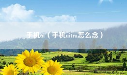 手机ui（手机uitra怎么念）