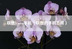 联想lenovo手机（联想的手机怎样）