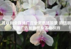 互联网全媒体广告业务市场前景 微信朋友圈广告加盟终身落地扶持