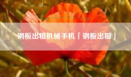 钢板出租机械手机「钢板出租」