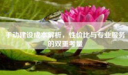 手动建设成本解析，性价比与专业服务的双重考量