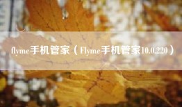 flyme手机管家（Flyme手机管家10.0.220）