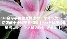 2024全球手机销量榜出炉：小米仅凭Redmi逆袭前十全球手机销量「2024全球手机销量榜出炉：小米仅凭Redmi逆袭前十」