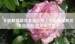 手机触摸屏完全没反应（手机触摸屏完全没反应,也关不了机）
