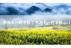 华为下一代手机（华为下一代手机cpu）