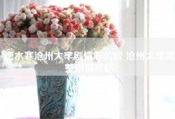 逆水寒沧州大牢剧情怎么做 沧州大牢完整剧情攻略