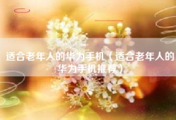 适合老年人的华为手机（适合老年人的华为手机推荐）