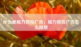 什么是磁力智投广告，磁力智投广告怎么投放