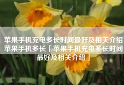 苹果手机充电多长时间最好及相关介绍苹果手机多长「苹果手机充电多长时间最好及相关介绍」