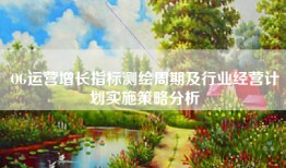 OG运营增长指标测绘周期及行业经营计划实施策略分析