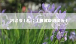 测健康手机（手机健康测量仪）