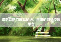 济阳贴吧百度贴论坛，济阳的网络交流平台