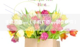 手机广告app（手机广告app制作软件）