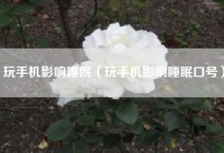 玩手机影响睡眠（玩手机影响睡眠口号）