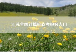 江苏全国计算机软考报名入口