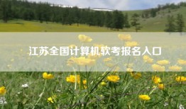 江苏全国计算机软考报名入口