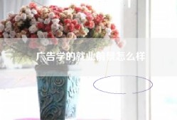 广告学的就业前景怎么样