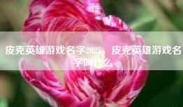 皮克英雄游戏名字2025，皮克英雄游戏名字叫什么