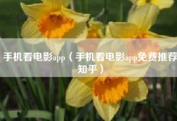 手机看电影app（手机看电影app免费推荐知乎）