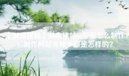 【湖南建站】湖南建站h5页面怎么制作？h5制作网站流程步骤是怎样的？