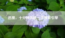 迅搜，十分钟搭建一个搜索引擎