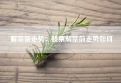 解禁前走势：股票解禁前走势如何