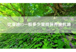 比亚迪F3一般多少里程保养换机油