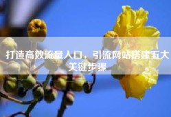 打造高效流量入口，引流网站搭建五大关键步骤