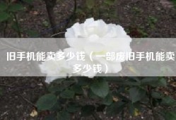 旧手机能卖多少钱（一部废旧手机能卖多少钱）
