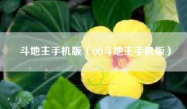 斗地主手机版（QQ斗地主手机版）