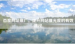 百度网址推广，提升网站曝光度的有效途径