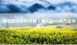 赚钱好方法的书籍（赚钱的100种方法书籍）