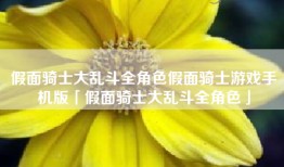 假面骑士大乱斗全角色假面骑士游戏手机版「假面骑士大乱斗全角色」