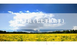 七七手机（七七手机助手）
