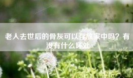 老人去世后的骨灰可以存放家中吗？有没有什么坏处
