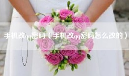 手机改qq密码（手机改qq密码怎么改的）