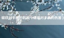 磁铁对手机的影响（磁铁对手机的伤害）