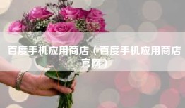 百度手机应用商店（百度手机应用商店官网）