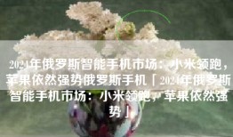 2024年俄罗斯智能手机市场：小米领跑，苹果依然强势俄罗斯手机「2024年俄罗斯智能手机市场：小米领跑，苹果依然强势」
