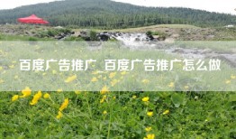 百度广告推广_百度广告推广怎么做
