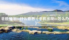 手机显示lte什么意思（手机出现lte怎么办）