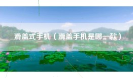 滑盖式手机（滑盖手机是哪一款）