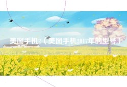美图手机2（美图手机2017年的型号）