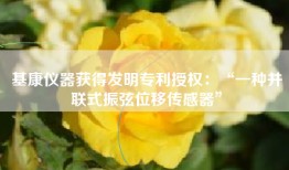 基康仪器获得发明专利授权：“一种并联式振弦位移传感器”