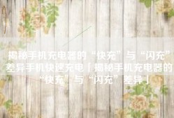 揭秘手机充电器的“快充”与“闪充”差异手机快速充电「揭秘手机充电器的“快充”与“闪充”差异」