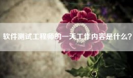软件测试工程师的一天工作内容是什么？