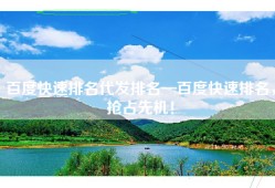 百度快速排名代发排名—百度快速排名，抢占先机！