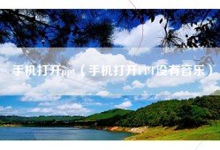 手机打开ppt（手机打开PPT没有音乐）