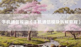 手机通信模块（手机通信模块拆解教程）