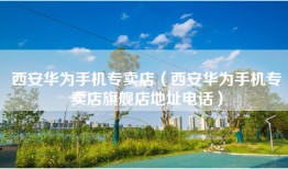 西安华为手机专卖店（西安华为手机专卖店旗舰店地址电话）